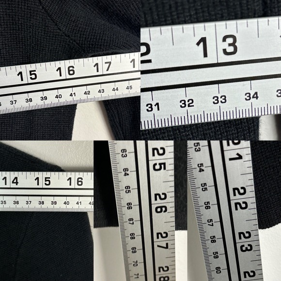 Ralph Lauren Black Knit SweaterBlazer Womens Size XS Double Button Professional - Picture 15 of 16